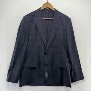 J Crew Thompson Suit Jacket Mens 38 Short Window Plaid Check Deconstructed NEW